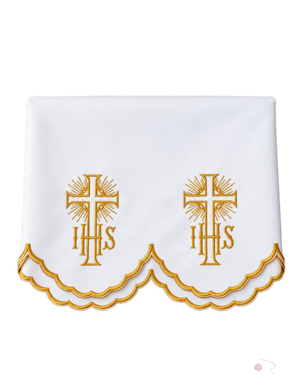 IHS and Cross Altar Table Cloth | Liturgical Vestment 