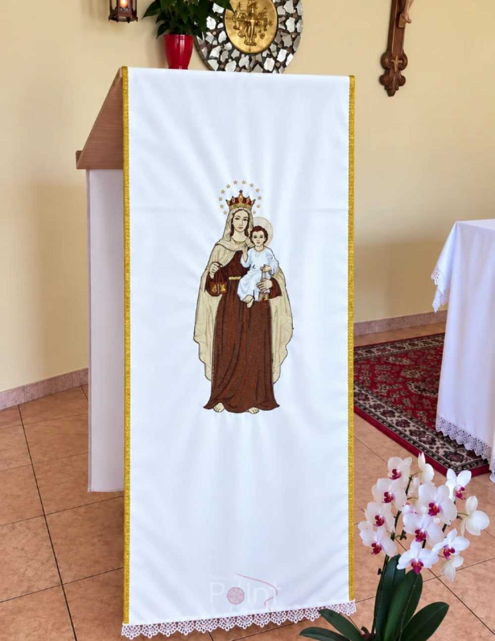 Our Lady of Mount Carmel Lectern Fall | Liturgical Vestment