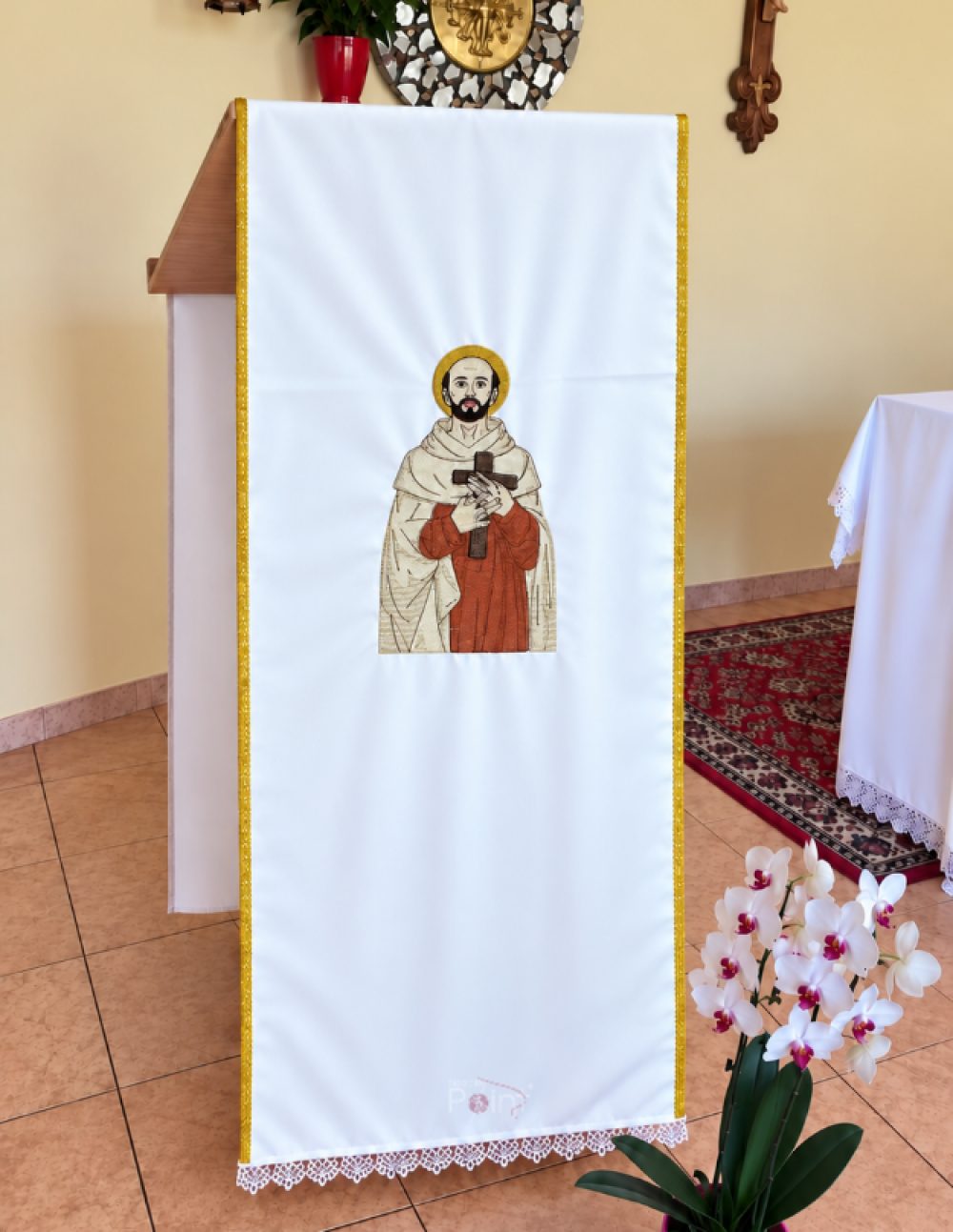 St. John of the Cross White Lectern Fall | Liturgical Vestment