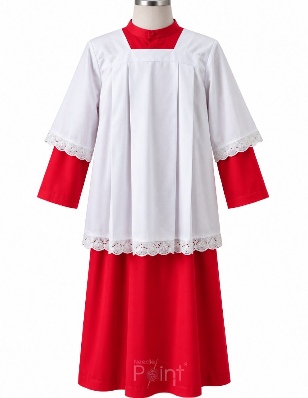 Red & White Altar Boys Dress | Liturgical Vestment