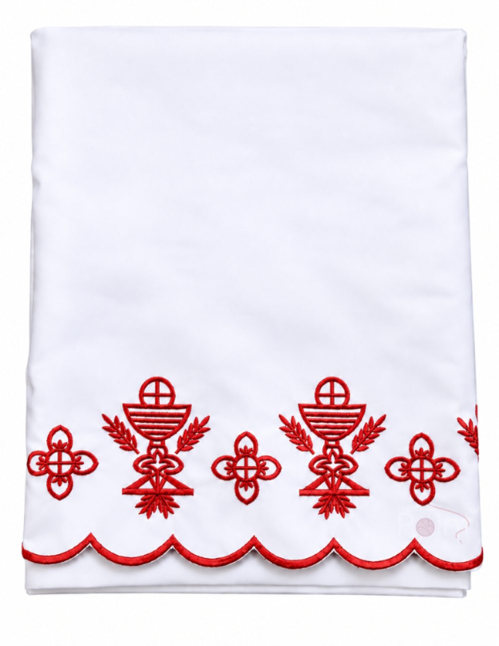 3 meter altar table cloth size diagram showing approximate drop measurements