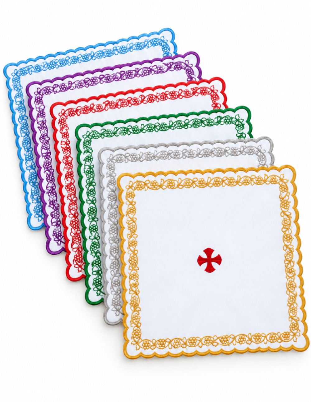 Church Altar Corporals – Complete Set of 6 Liturgical Colours | Altar Linen