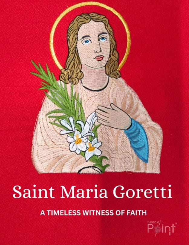 Saint Maria Goretti – Embroidered Martyr of Purity