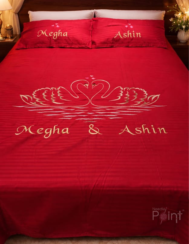 Custom Royale Embroidery Bedsheet