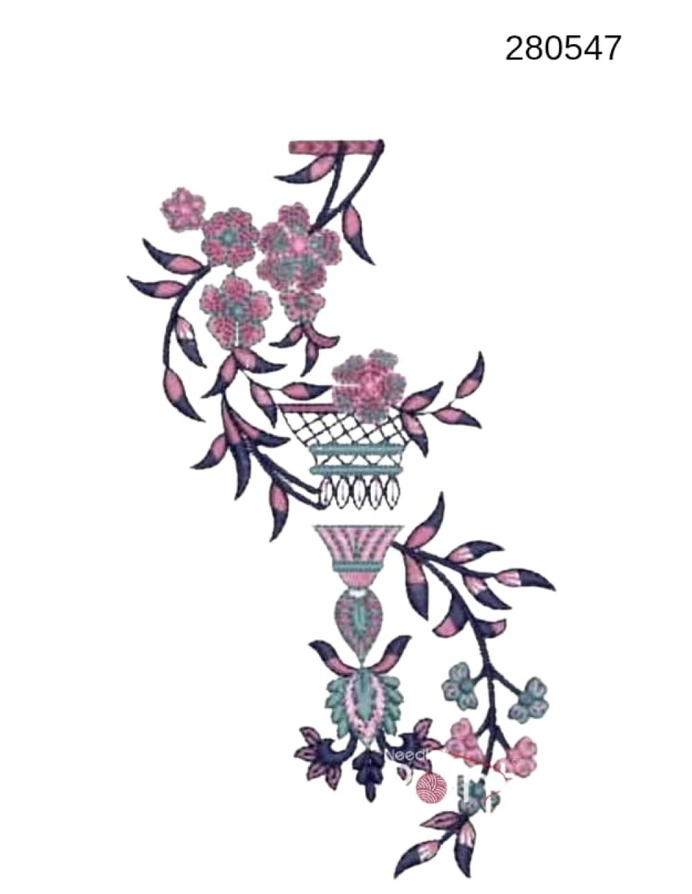 Floral Small Embroidery Design – 280547