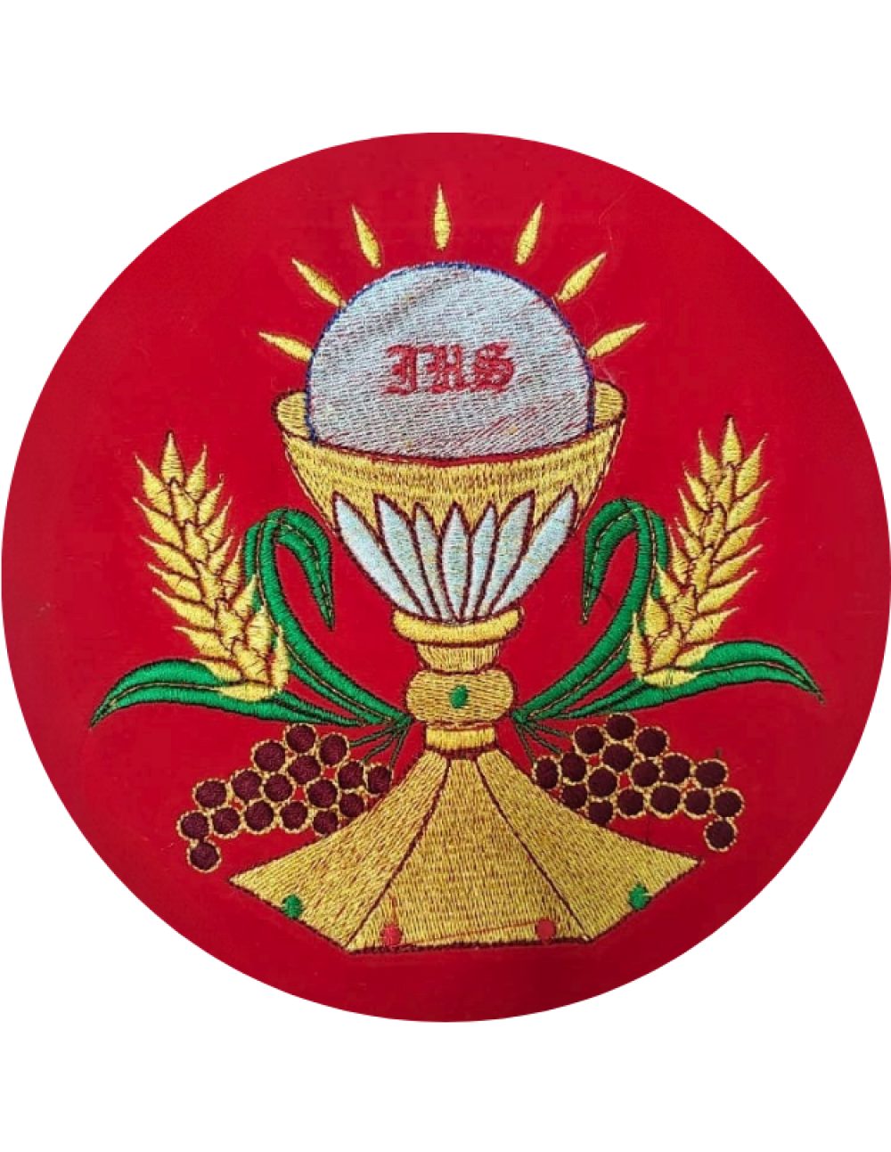 Eucharistic Chalice with IHS Embroidery Design 1