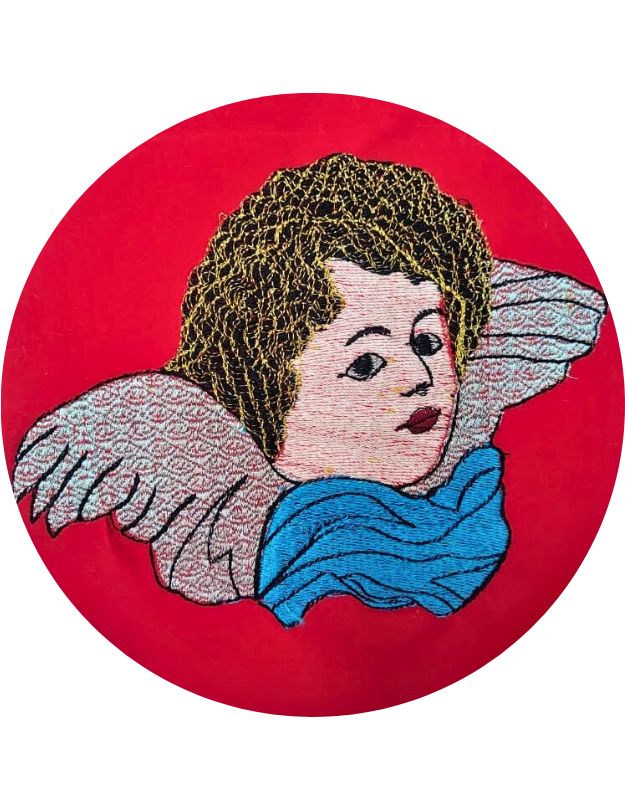 Cherub Angel Embroidery Design