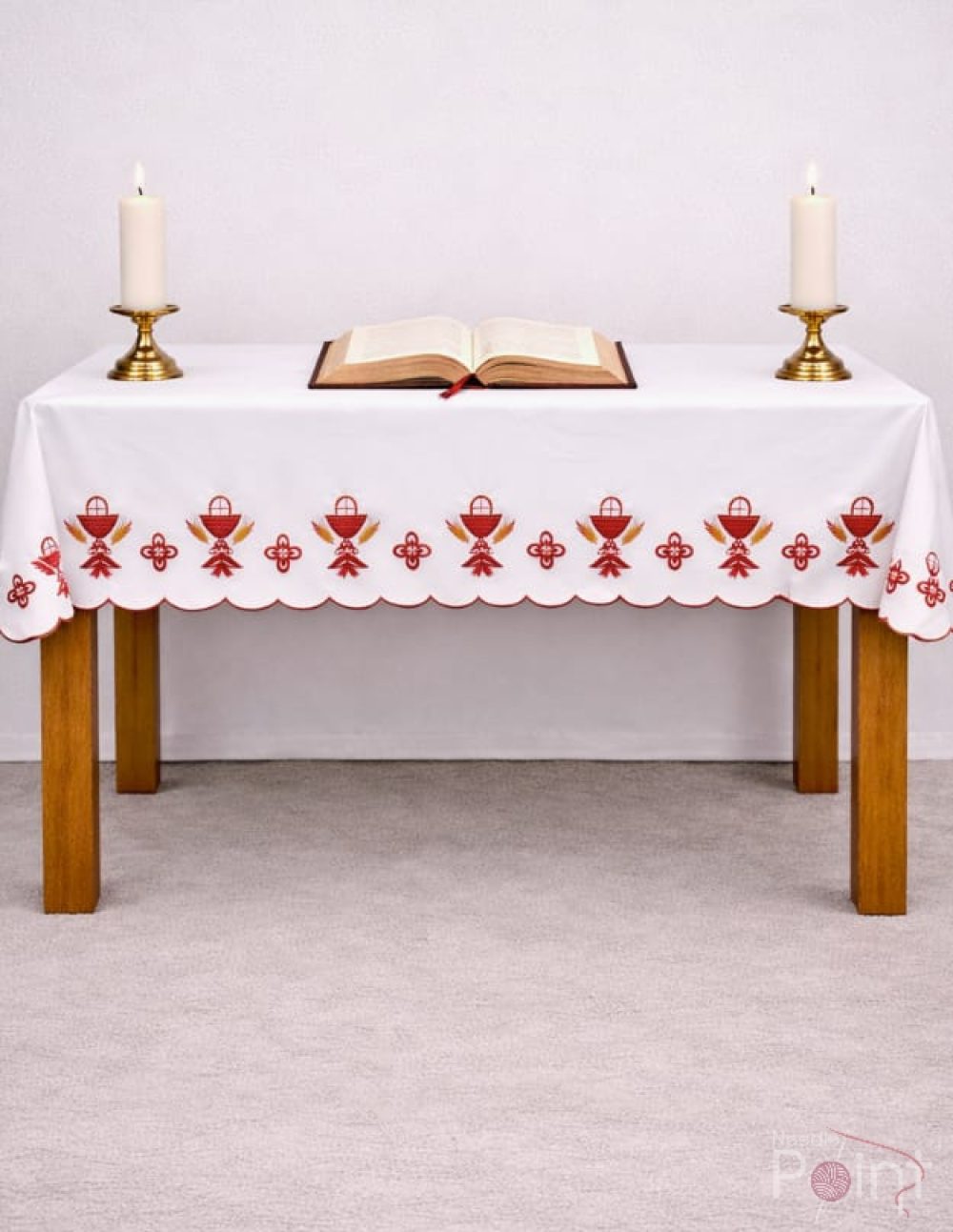 2 Meter Chalice Design Embroidery Altar Table Cloth