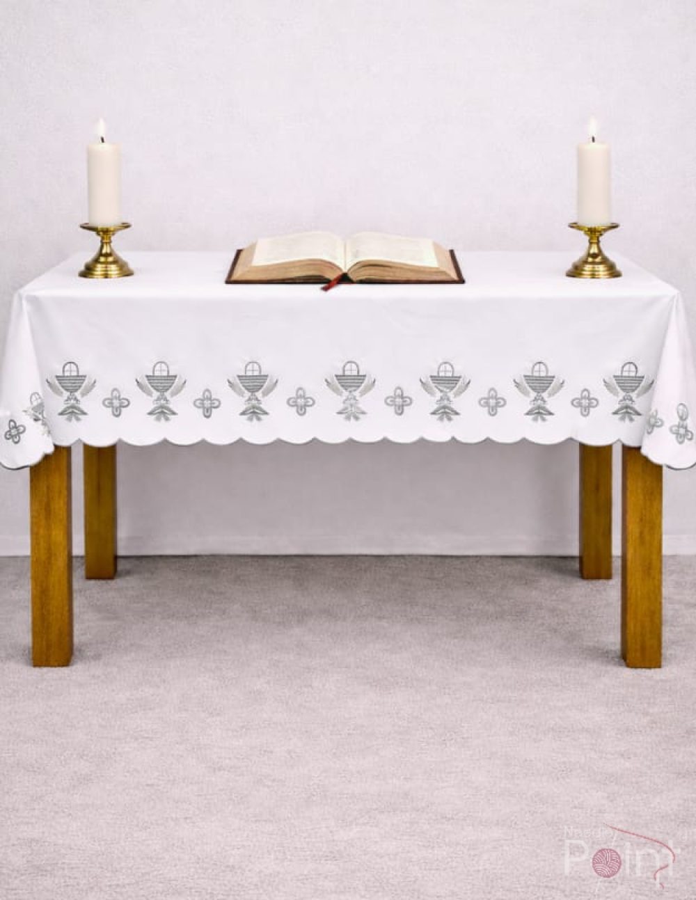 Two And Half Meter Chalice Design Embroidery Altar Table Cloth
