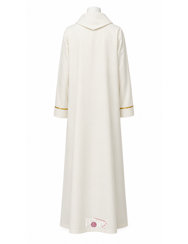 Cream Altar Boy Dress with IHS Embroidery (2)